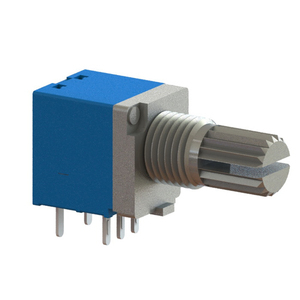 Rotary <b>Potentiometers</b> 9mm size Metal Shaft Rotary types of <b>Potentiometer</b> Single unit with switch - Product Image 2