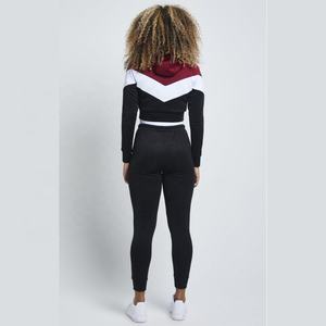 Conjunto Deportivo Casual de Invierno para Mujer, 2 Piezas, Sudadera con Capucha Larga y Pantalones Deportivos, 100% Algodón, Felpa, Secado Rápido, Transpirable, Largo Completo, Corte Regular - Product Image 5