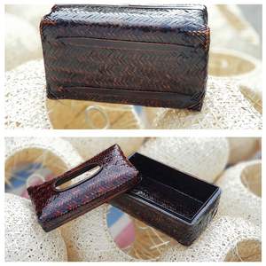 Vietnamita aceite pintado caja-caja de papel tisú de cestas de almacenamiento de - Product Image 2