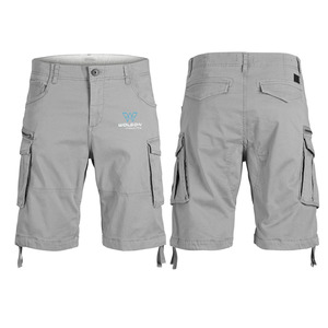 Pantalones cortos Cargo Unisex de alta calidad, pantalones de trabajo ligeros transpirables decorados con patrón personalizado, pantalones cortos informales para hombres con servicio OEM - Product Image 1