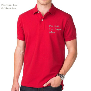 Haute qualité 100% coton hommes pour polo tissu tricoté respirant pour tenue décontractée motif solide grande taille en gros - Product Image 2