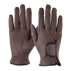 Gants d'équitation respirants en cuir pour hommes, Logo personnalisé, Service de haute qualité - Product Image 6