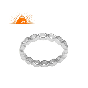 Anillo de Plata Redondo de Moda Única, Fabricante de Anillos de Plata de Ley Lisos de Diseño, Colección Clásica de Joyería - Product Image 1
