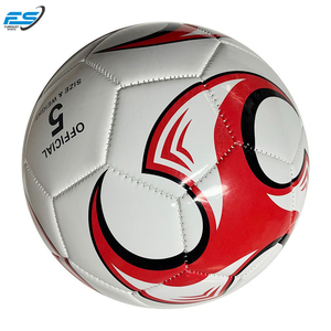 Professional Size 5 Soccer Ball Customized PU <b>Leather</b> <b>Football</b> for Training Red & Blue Custom Designs Print for PK Sale - Product Image 2