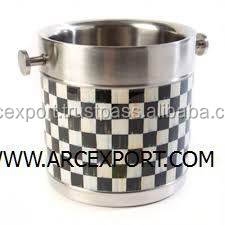 Seau à glace galvanisé Décoration classique bon marché Designer Décoration de Noël Mariage et fête Design Seau à glace fantaisie Couleur grise - Product Image 2