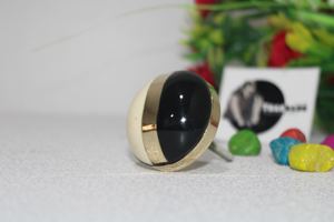 Perilla de puerta negra y melocotón hecha a mano 100% con diseño único de latón de la India, el mejor precio para sala de estar, salón, hogar, Bar, uso - Product Image 3