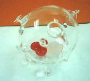 Recuerdos Religiosos al por Mayor, Regalos Decorativos, Adorno de Vidrio Soplado en Forma de Cerdo, Estilo Europeo - Product Image 6