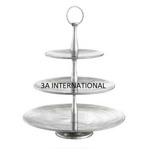 ที่วางเค้กโต๊ะร้านอาหารสำหรับงานเลี้ยงวันเกิดของตกแต่งแท่นวางเค้กรูปทรงโค้งมนสำหรับการจัดเลี้ยงในโรงแรม - Product Image 3