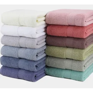 Hochwertige 600g/m² Badet uch 100% Baumwolle gefärbte Frottier handtücher