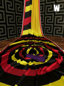 Indien katan saree dernier designer fête porter mariage dames femmes portent georgette soie broderie travail sari avec Blouse Alphanumero - Product Image 2