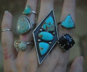 Multi Designer Turquoise 925เงินสเตอร์ลิงแหวนอัญมณีเครื่องประดับ - Product Image 1