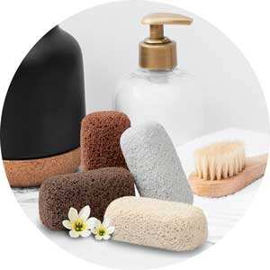 Piedras de piedra pómper blancas respetuosas con el medio ambiente, producto Natural para el cuidado de los pies, elimina callos y piel dura para pedicura y eliminación de callos para adultos - Product Image 2