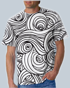 Camiseta holgada de algodón de manga corta para hombre, camisa de gran tamaño con logotipo personalizado, impresión de etiqueta, de lujo, nuevo diseño - Product Image 2