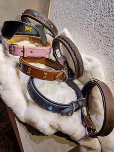 เข็มขัดปลอกคอสุนัขหนังแท้คุณภาพระดับพรีเมียมทำด้วยมือสำหรับสุนัขสายพันธุ์กลางหนังแท้ที่ดีที่สุด - Product Image 6