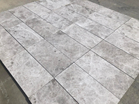 Carrelage en marbre bleu poli et semi-mat, texture parquet, personnalisable, fabriqué en Turquie, CEM-P-49-12, pour la décoration intérieure