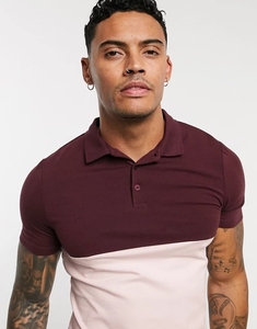 Camiseta Polo de empalme de ropa, ajustada, transpirable, suave, personalizada, venta al por mayor - Product Image 2