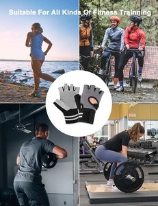 Guantes de entrenamiento hechos a medida para hombres y mujeres con muñequera para gimnasio y deportes, venta al por mayor de fábrica - Product Image 6