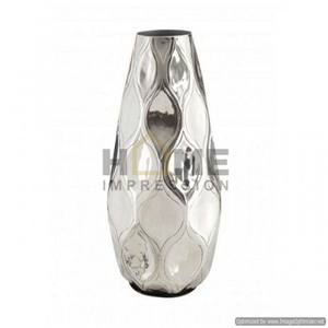 Jarrón de Metal de lujo decorativo de mimbre alto plateado, jarrón decorativo para exteriores e interiores, accesorios de decoración del hogar al precio más bajo - Product Image 2