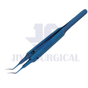 Forceps Capsulorhexis UTRATA certifié CE de vente chaude 11mm de long pointe en forme de Cystotome délicat titane coudé - Product Image 3