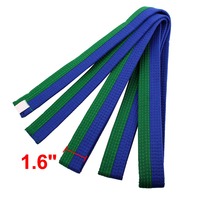 Sabuk Karate kualitas Premium Pria & Wanita, cetak Logo kustom 100% katun seni bela diri sabuk Karate Taekwondo ringan dewasa