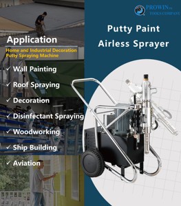 Pistolet de pulvérisation mural sans air, prix d'usine, pour peinture - Product Image 3