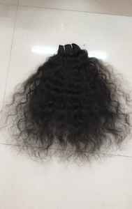 Mechones de pelo natural virgen, extensiones de cabello humano rizado indio sin procesar de la India, precio de fábrica - Product Image 2