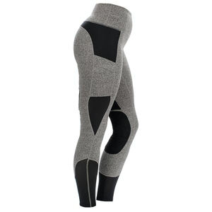 Moisture Wicking Horse Riding <b>Leggings</b> Pants Customizable Clothing Equestrian Tights with <b>Suede</b> Patch - Product Image 2