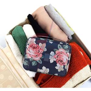 Waterproof Hanging Travel <b>Toiletry</b> <b>Bag</b> Large Capacity Cosmetic Organizer for <b>Women</b> Girls Zipper Closure Made of Leather Cotton - Product Image 6