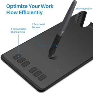 ¡Más Vendido! <span class=keywords><strong>Tableta</strong></span> de Escritura Electrónica Portátil Huion H640P <span class=keywords><strong>para</strong></span> Clases en Línea, <span class=keywords><strong>Tableta</strong></span> de Dibujo Gráfico con Lápiz Digital - Product Image 4