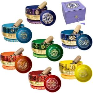 Fabricant de bols chantants tibétains à 7 chakras personnalisés et abordables - Product Image 2