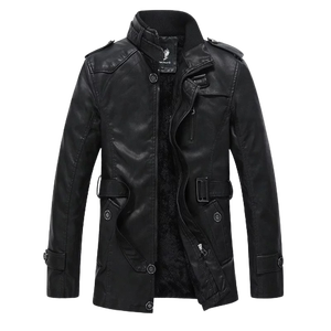 Blouson en cuir Pu homme, de qualité supérieure, à la mode, pour vélo - Product Image 6
