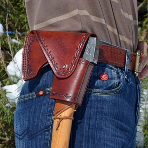 Gaine de Axe pour plein air, étui Durable de haute qualité, protecteur en cuir véritable, couverture de lame pour enfants - Product Image 4