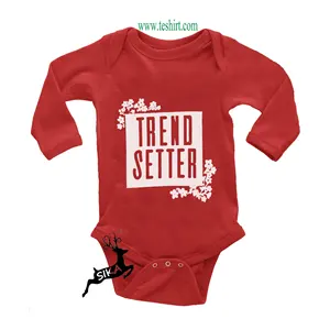 Christmas red rompers gots certified Organic cotton baby clothes natural dyed baby clothes rompers Christmas Rompers online sale