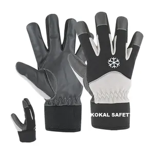 PU-Leder handschuh von aus gezeichneter Qualität mit 40 gramm Thinsulate/Winter-Arbeits handschuhen