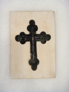 Crucifijo de Cruz colgante de metal dorado para decoración del hogar - Product Image 5