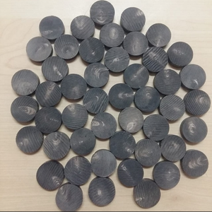 Botones de cuerno de búfalo de agua indio redondo de la mejor calidad espacio en blanco lavable natural para uso en prendas de vestir - Product Image 6