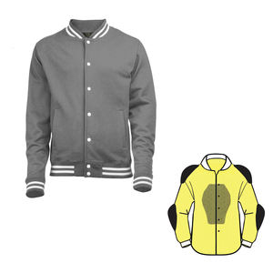 Men's Casual Style <b>Motorbike</b> Varsity Jacket with <b>Stand</b> Collar Prime Protection - Product Image 1