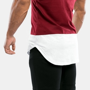 Camisetas sin mangas de dos tonos para hombre de verano para entrenamiento Gimnasio Moda deportiva con camisetas de bloque de color y decoración de insignias - Product Image 3