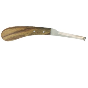 Couteau à sabots en argent de qualité supérieure avec manche en bois, double tranchant, en acier inoxydable, réutilisable, antirouille, matériel obstétrical - Product Image 3