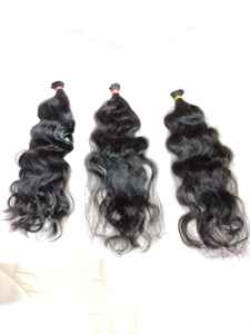 Venta al por mayor de extensiones de cabello humano real virgen templo indio encaje frontal recto rizado estilos textura profunda vietnamita cuerpo trenzado - Product Image 4