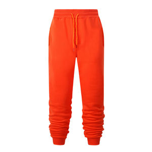 Pantalons et pantalons pour hommes de haute qualité en polaire de couleur unie poignets filetés chauds pour hommes et femmes - Product Image 5