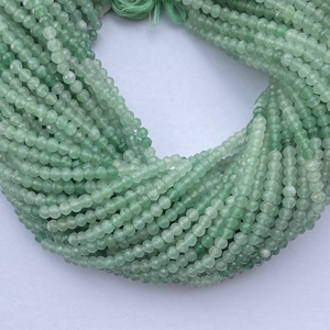 2mm 3mm 4mm Natural Micro Aventurina verde Piedra preciosa facetada Cuentas al por mayor Strand Piedras semipreciosas Proveedor Distribuidor en línea - Product Image 2