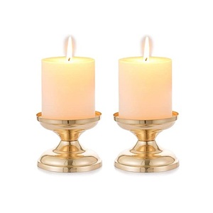 Juego de Tres Portavelas de Aluminio Plateado Hechos a Mano de Diferentes Tamaños para Decoración del Hogar y Bodas - Product Image 5