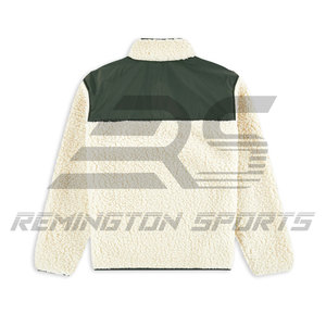 New Arrival High Quality Customized Logo Printing Sherpa Fleece Material 2024 <b>Light</b> Weight Sherpa <b>Jacket</b> - Product Image 3