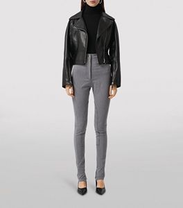 Veste zippée en cuir de vache de couleur noire disponible dans toutes les couleurs et tous les cuirs fabriqués au Pakistan - Product Image 2