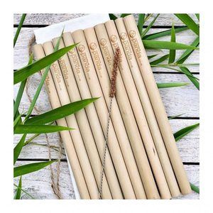 Eco2go Vietnam Reusable Bamboo <b>Straws</b> with Laser Engraved Logo Disposable <b>Straws</b> for Camping and <b>Drinking</b> Beverages Vietnam - Product Image 3