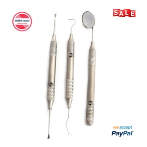 Juego de raspador y removedor de Tarter Dental, espejo bucal con mango hueco y escalares dentales, sonda Explorer, instrumentos de laboratorio Dental - Product Image 2