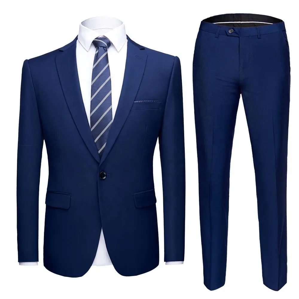 High Quality Business Formal Wear Fashion Trend Wedding 3 Piece Blazer Coat Pant Men Suits Elegant Slim Fit Men'S Suits