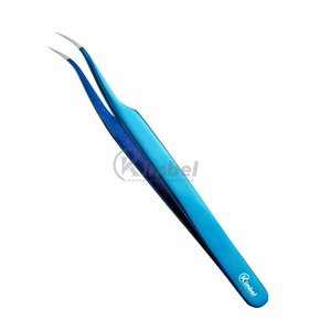 แหนบสแตนเลสพลาสม่าสีม่วงสำหรับมืออาชีพสำหรับการต่อขนตาแบบโค้งที่แข็งแรงปรับแต่งได้ - Product Image 2