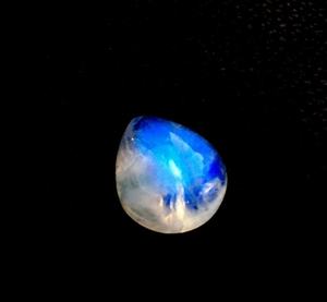 Piedra lunar arcoíris natural, cabujones blancos lisos en forma de pera, calidad AAA, 13x15mm, piedras preciosas sueltas para la fabricación de joyas, cuentas de piedra - Product Image 3